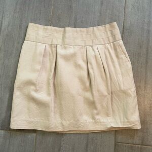 Banana Republic Cream Mini Skirt